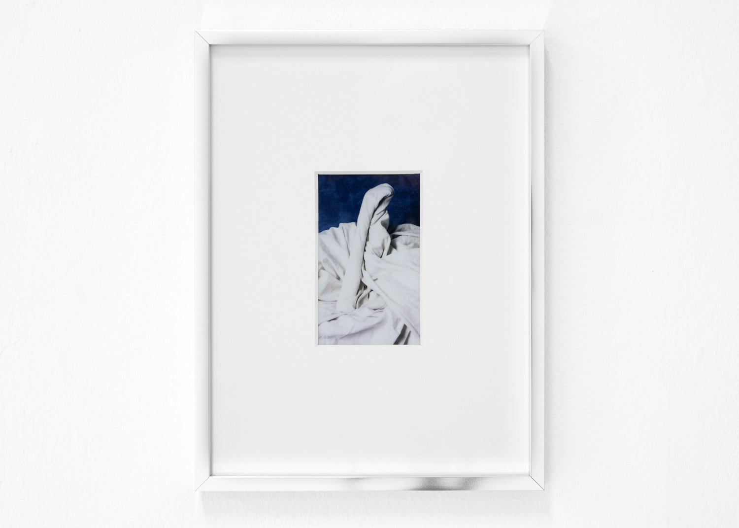 Dokumntationsbild från Isak Uittos utställning Mjuk som sammet föreställande inramat stillebenfotografi